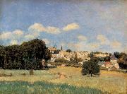 Alfred Sisley View of Marly-le-Roi-Sunshine oil painting